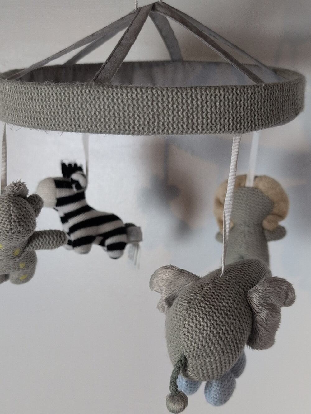 Pottery Barn Kids Crochet Zoo Animal Crib Mobile